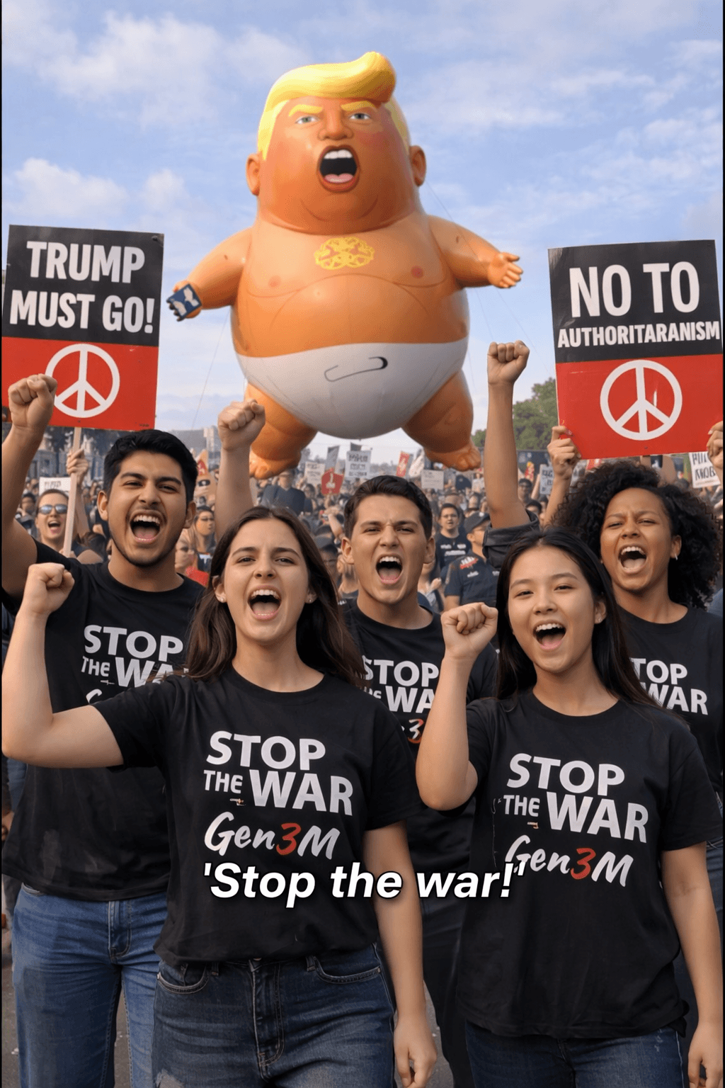 Stop the war -- Trump Portrait